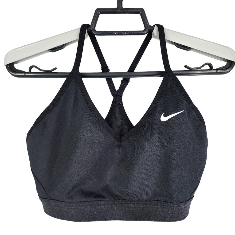 Womens Nike Dri-Fit Black Sports Bra Size M